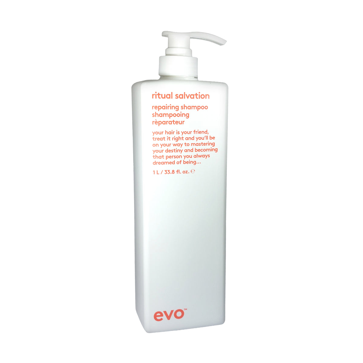 evo Hair Style Ritual Salvation Repairing Shampoo, 1000 ml