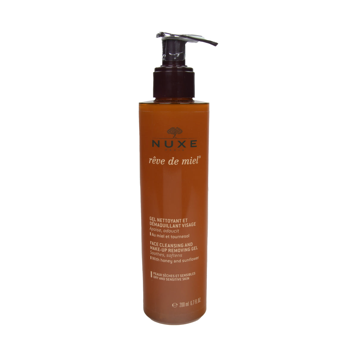 Nuxe Reve de Miel Face Cleansing And Make-Up Removing Gel, 200 ml