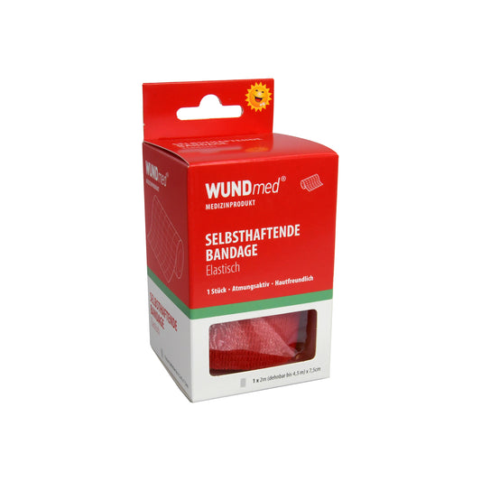WUNDmed self-adhesive bandage 7.5cm x 4.5m assorted colors, 1 piece