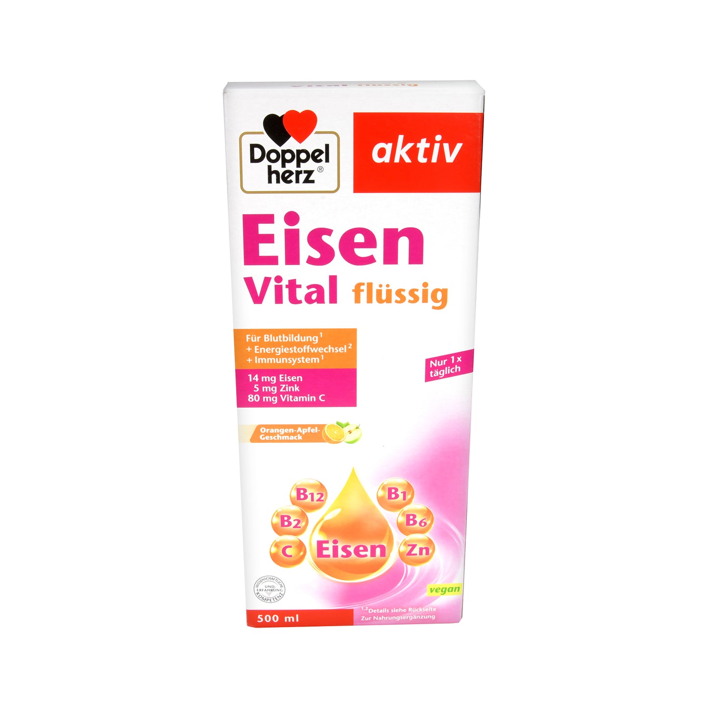 Doppelherz aktiv Eisen Vital flüssig Tonikum, 500 ml