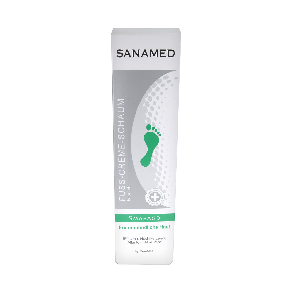 CareMed Sanamed Smaragd Fuß-Creme-Schaum, 150 ml