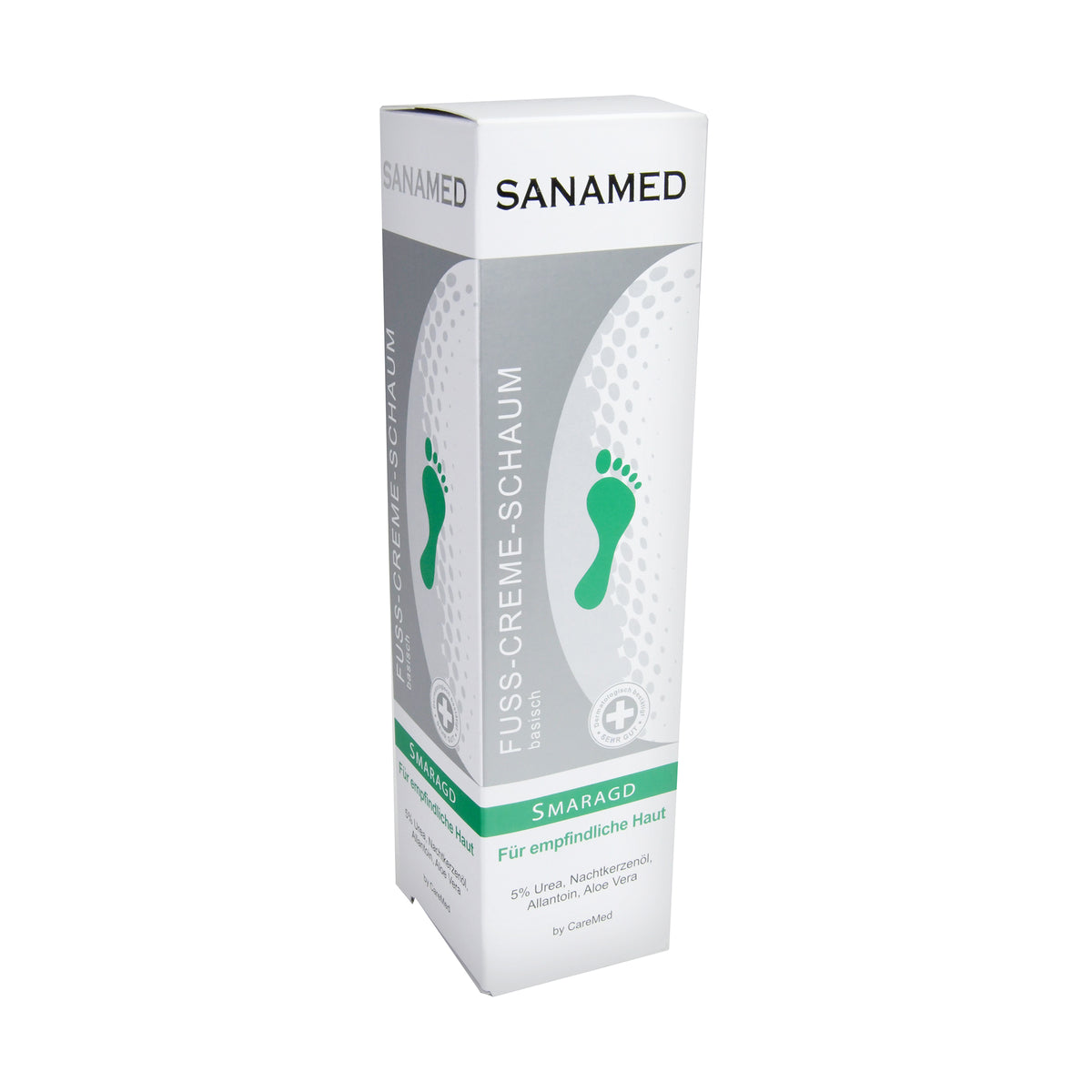 CareMed Sanamed Smaragd Fuß-Creme-Schaum, 150 ml