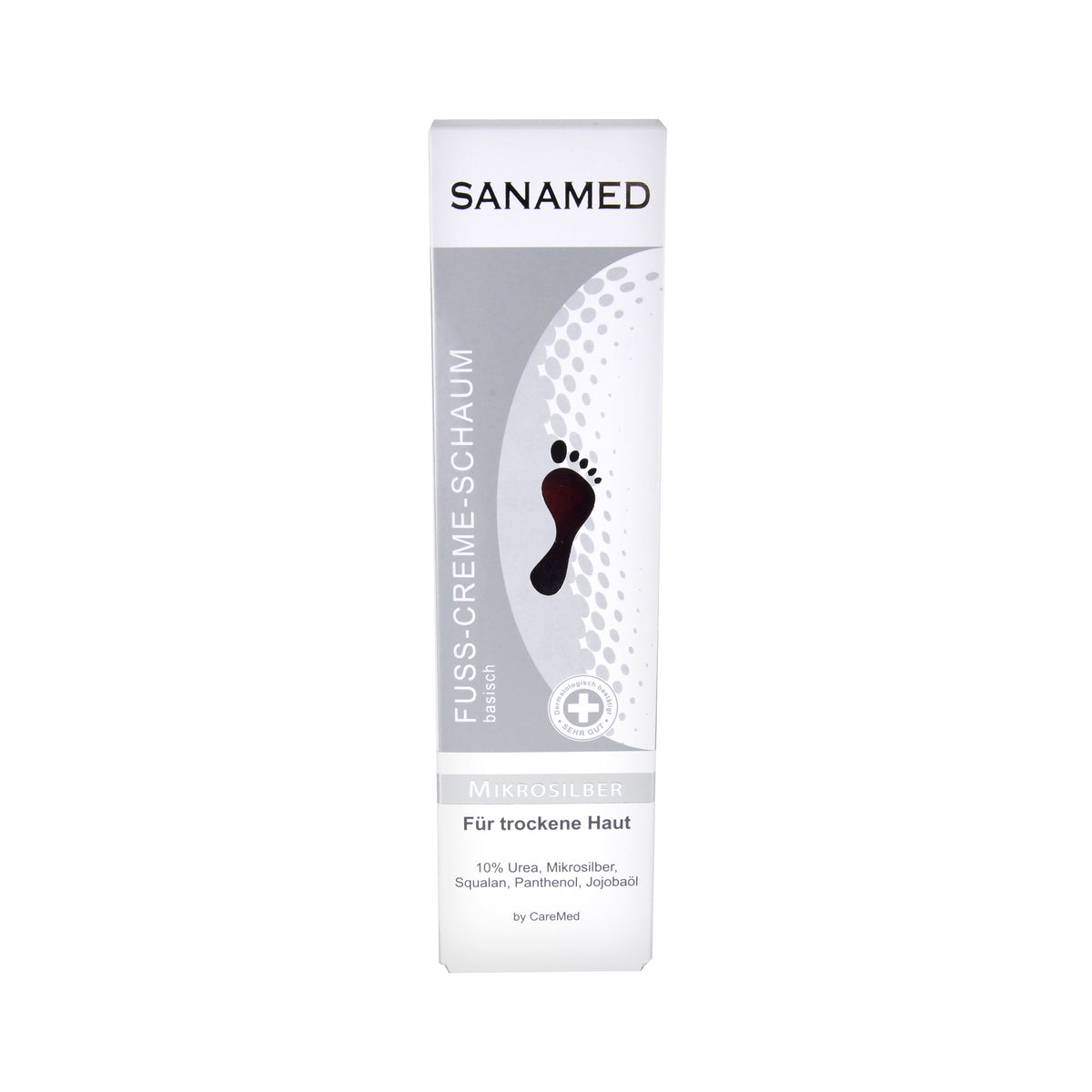 CareMed Sanamed Mikrosilber Fuß-Creme-Schaum, 150 ml