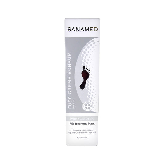 CareMed Sanamed Microsilver Foot Cream Foam, 150 ml
