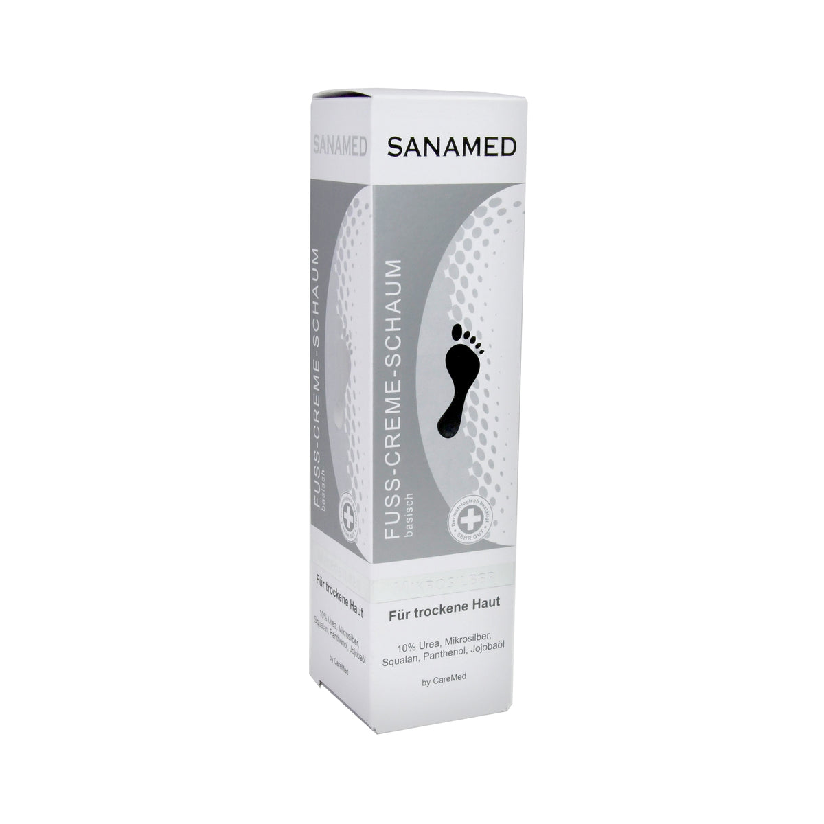 CareMed Sanamed Mikrosilber Fuß-Creme-Schaum, 150 ml