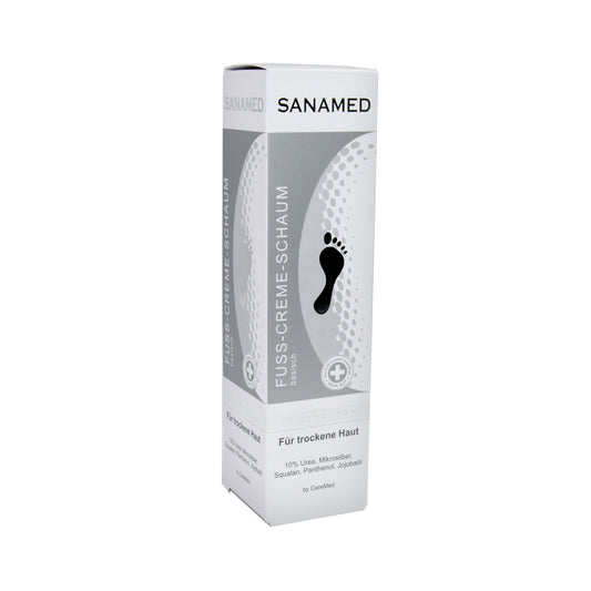 CareMed Sanamed Microsilver Foot Cream Foam, 150 ml