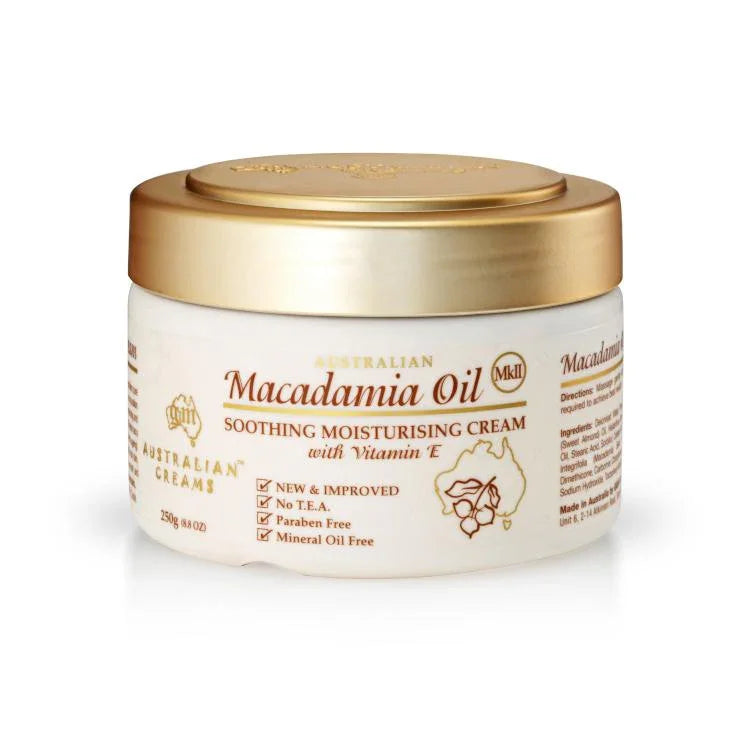 MKII Australian Macadamia Oil Soothing Moisturising Cream, 250 g