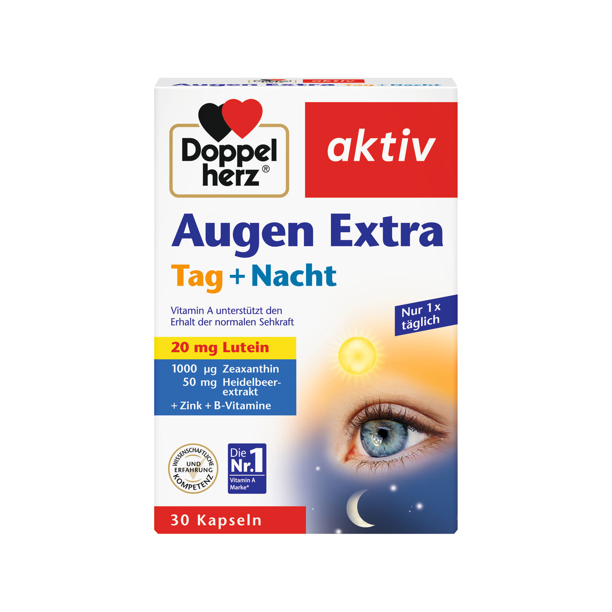 Doppelherz aktiv Augen Extra Tag + Nacht Kapseln, 30 St