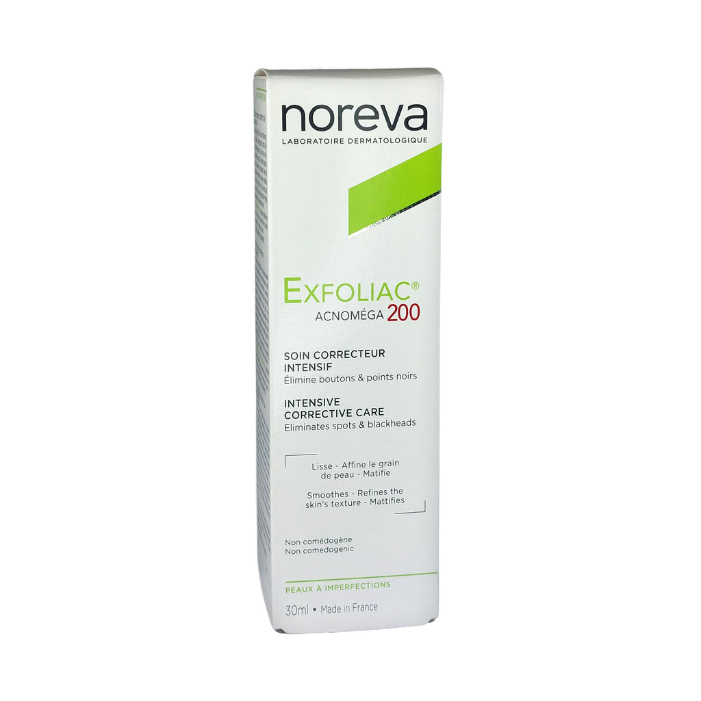 noreva Exfoliac Acnomega 200 Keratoregulating Matifying Cream, 30 ml