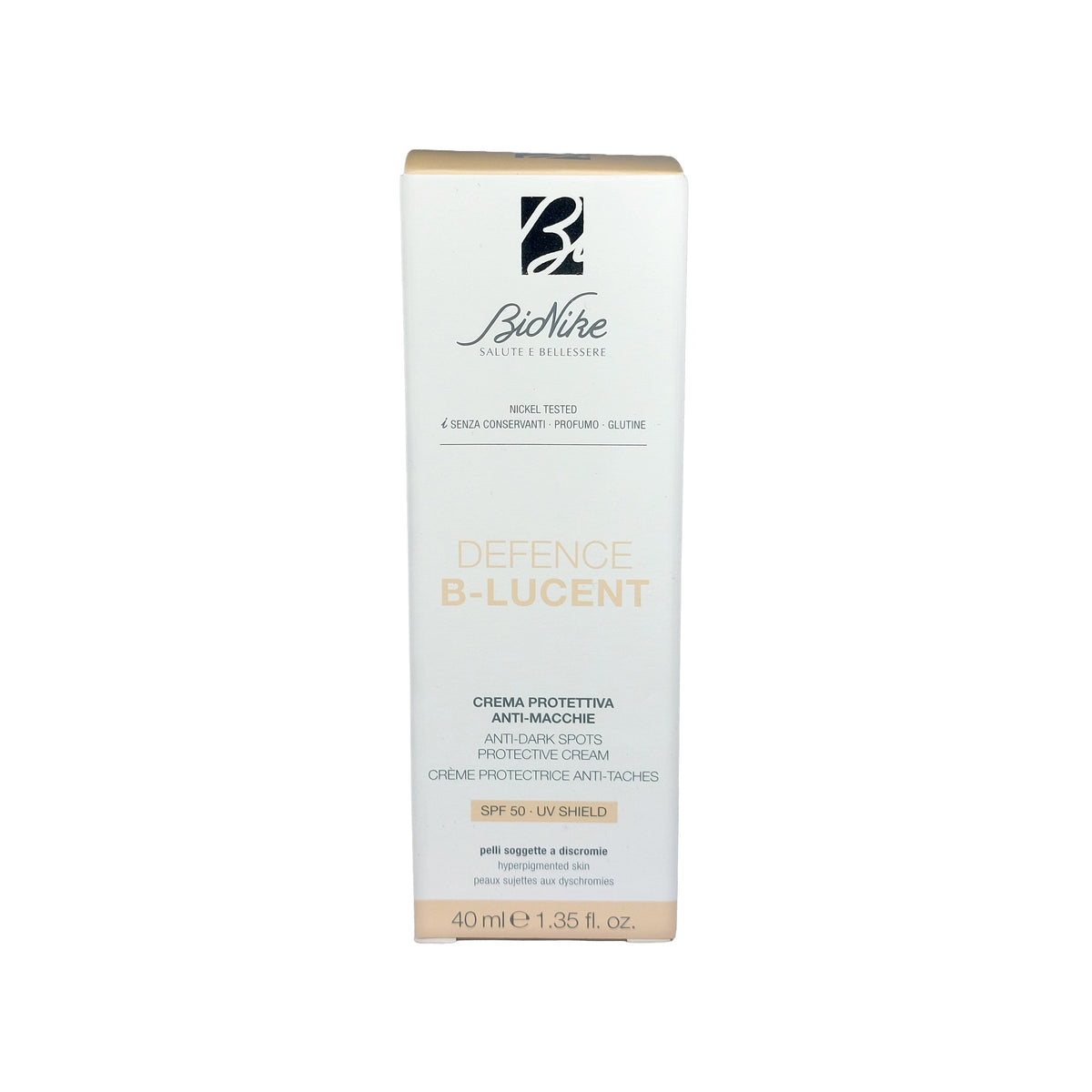 Bionike Defence B-Lucent Anti-Dark Spots Protective Cream SPF 50, 40 ml
