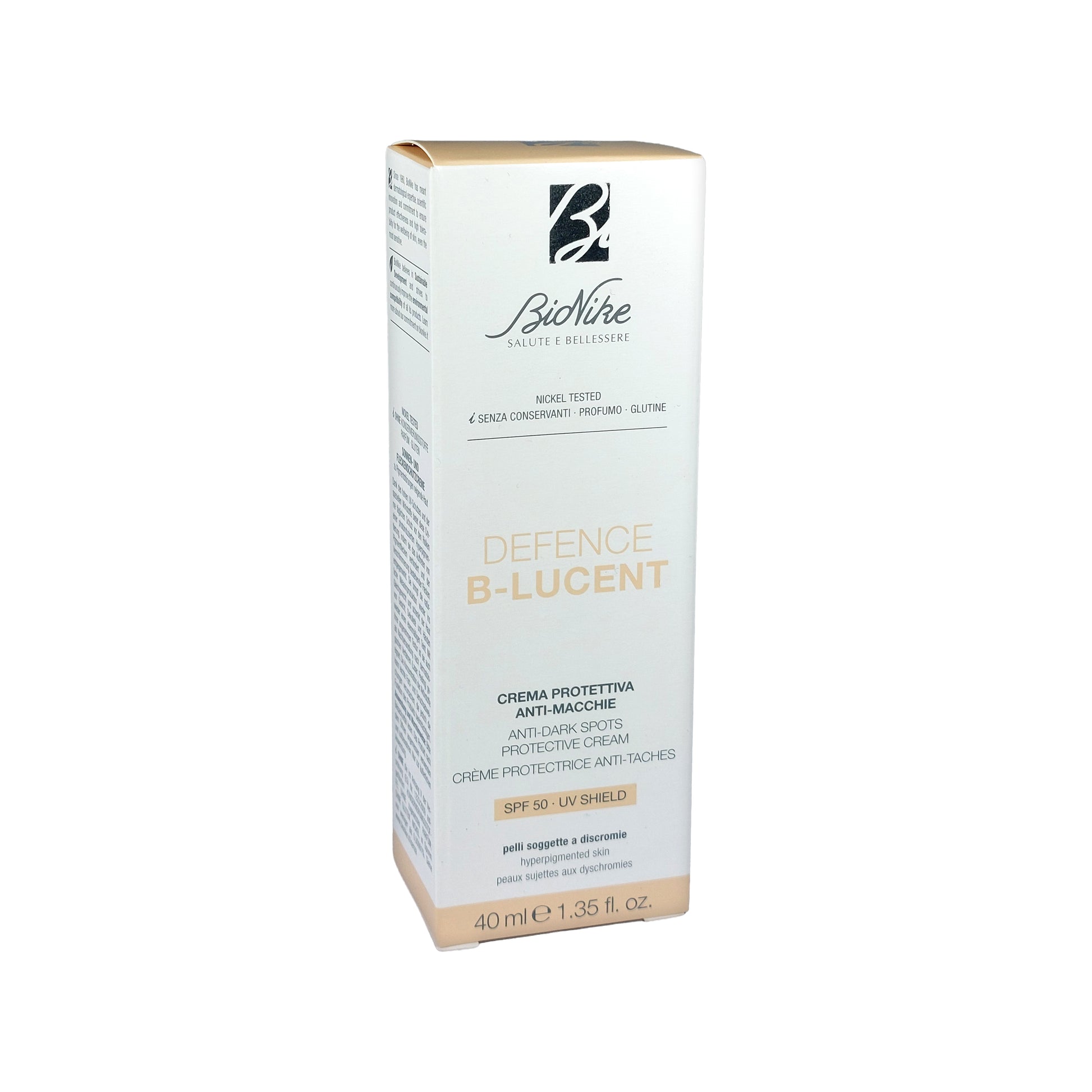 Bionike Defence B-Lucent Anti-Dark Spots Protective Cream SPF 50, 40 ml