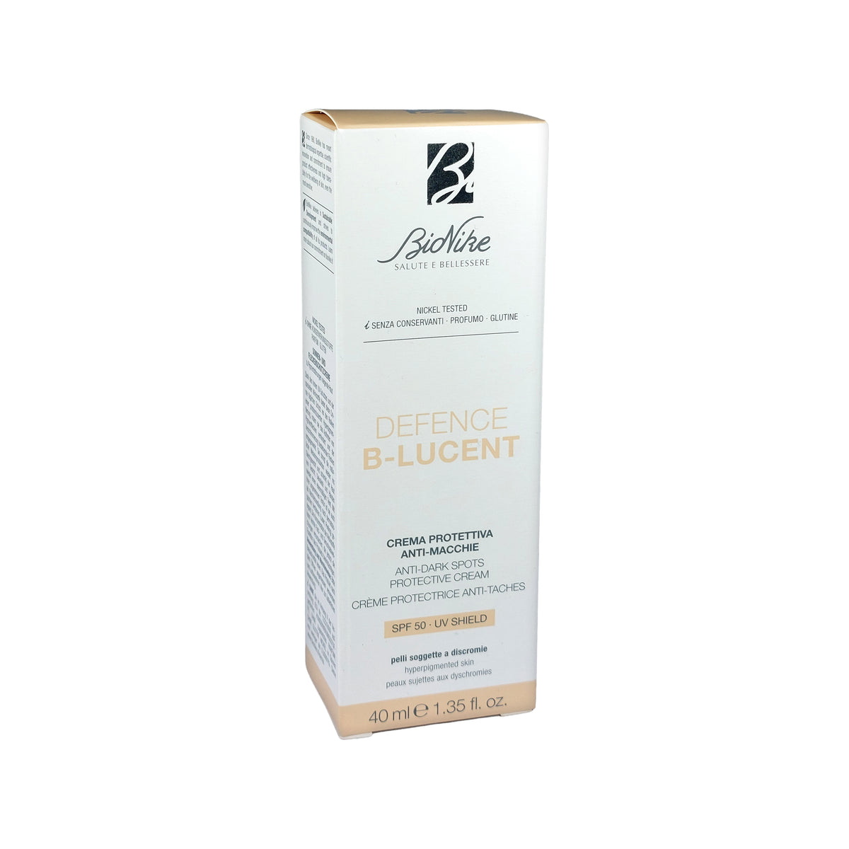 Bionike Defence B-Lucent Anti-Dark Spots Protective Cream SPF 50, 40 ml
