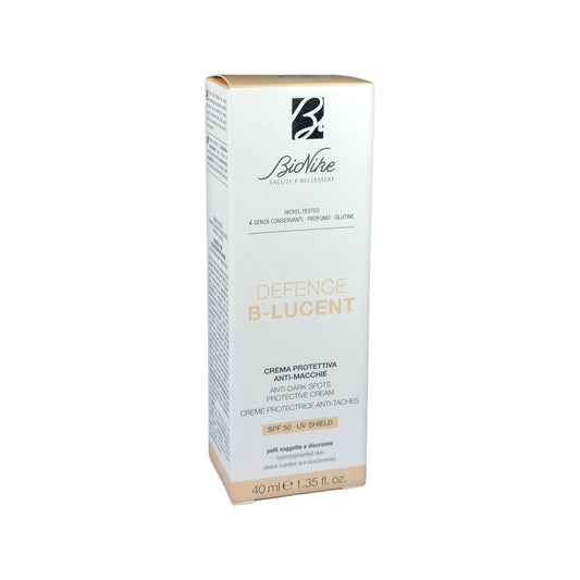 Bionike Defence B-Lucent Anti-Dark Spots Protective Cream SPF 50, 40 ml