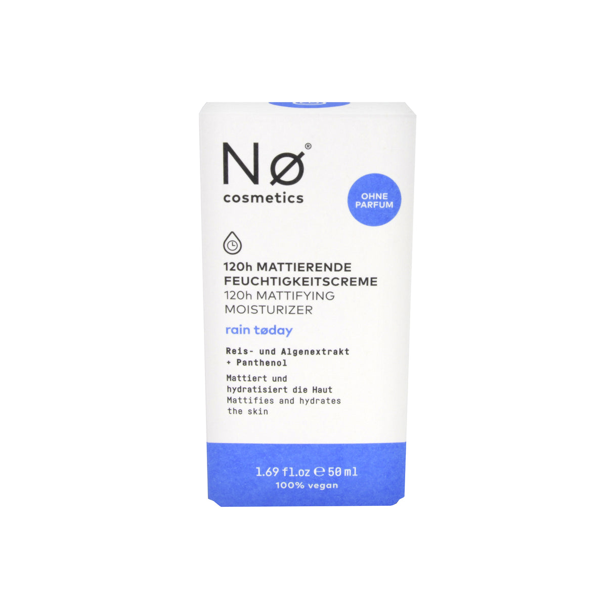 Nø Cosmetics 120h Mattierende Feuchtigkeitscreme, 50 ml