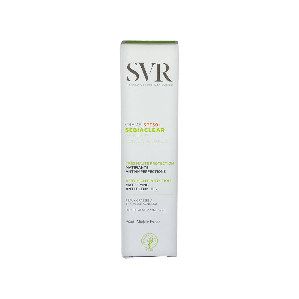 SVR Sebiaclear Creme Mattifying Anti-Blemishes SPF 50+, 40 ml