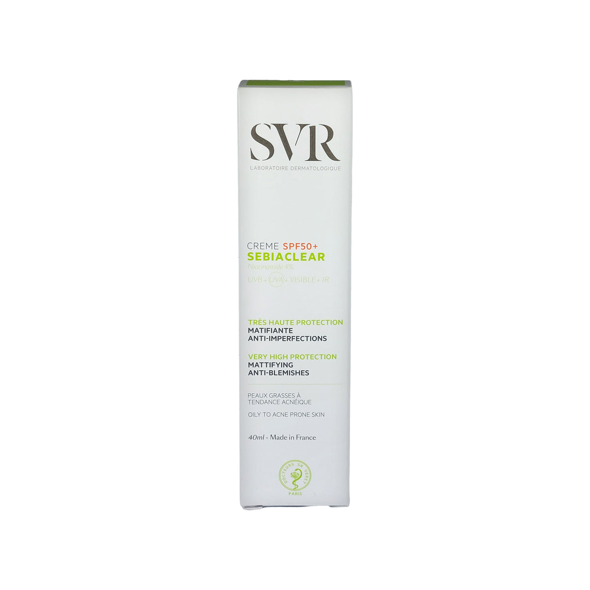 SVR Sebiaclear Creme Mattifying Anti-Blemishes SPF 50+, 40 ml