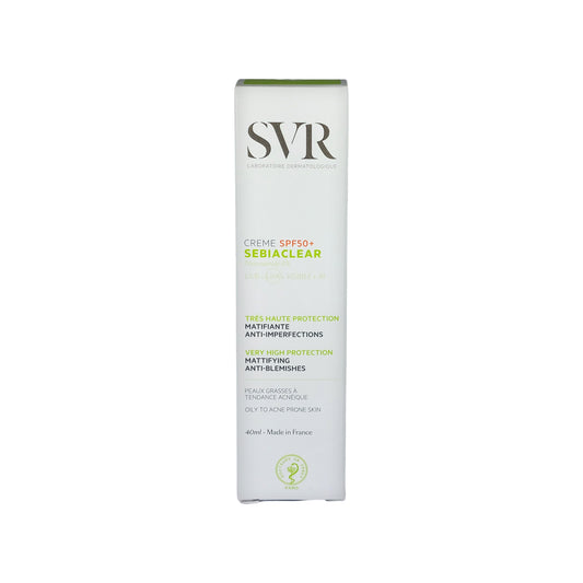 SVR Sebiaclear Creme Mattifying Anti-Blemishes SPF 50+, 40 ml