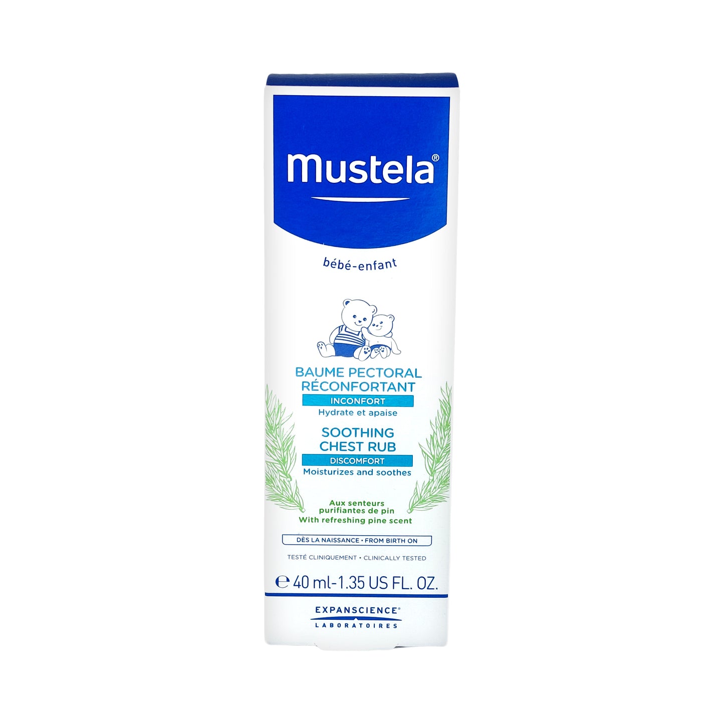 Mustela Baby Soothing Chest Rub Beruhigender Pflegebalsam, 40 ml