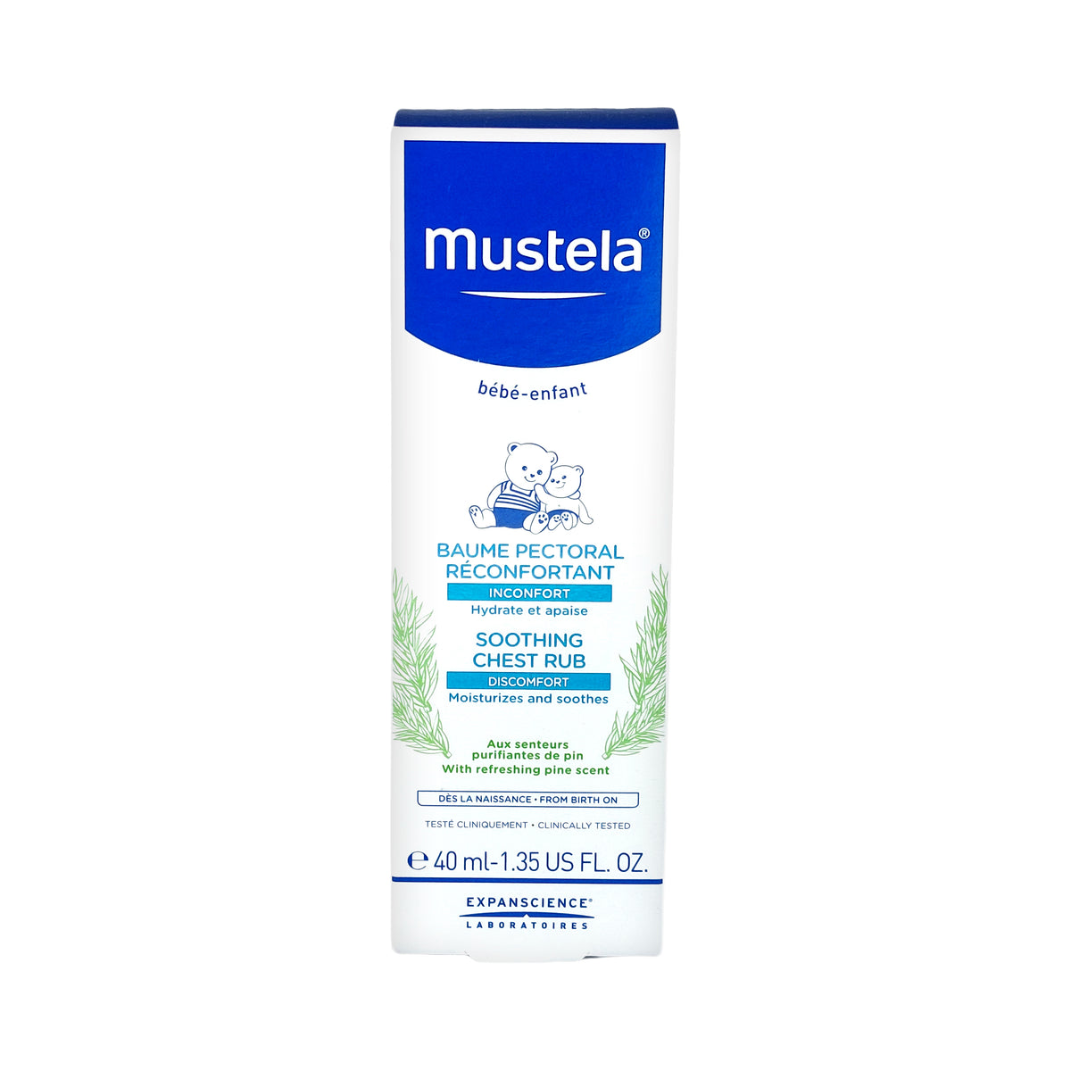 Mustela Baby Soothing Chest Rub Beruhigender Pflegebalsam, 40 ml