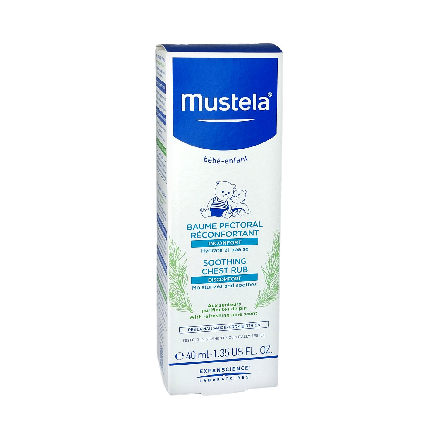 Mustela Baby Soothing Chest Rub Beruhigender Pflegebalsam, 40 ml