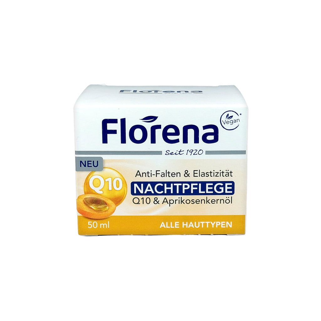 Florena Nachtpflege Q10 & Aprikosenkernöl, 50 ml