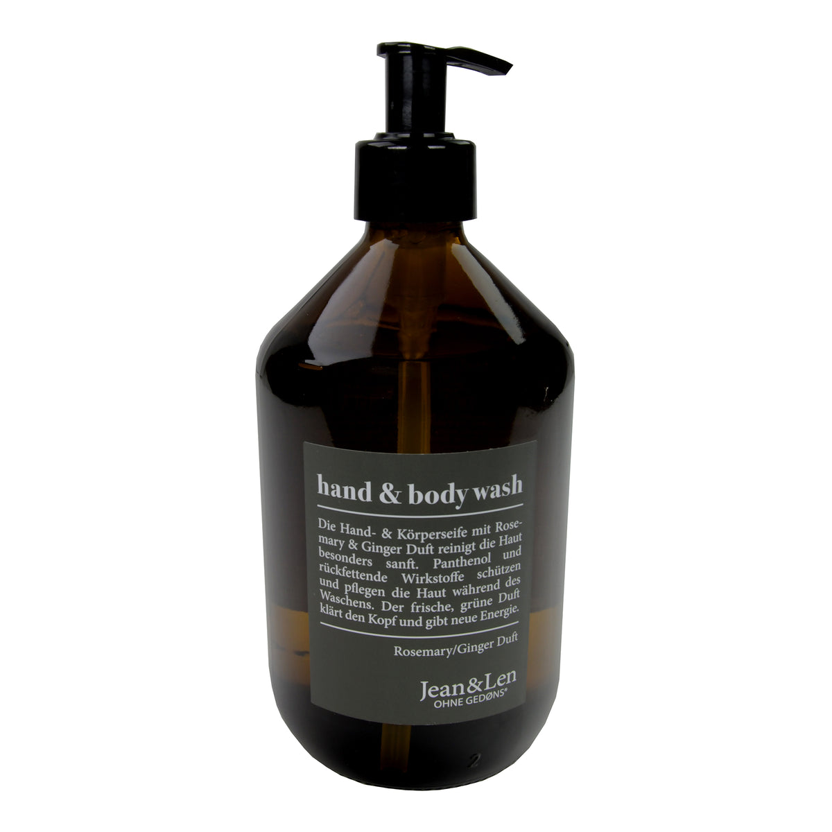 Jean&Len Hand & Body Wash Rosemary & Ginger, 500 ml