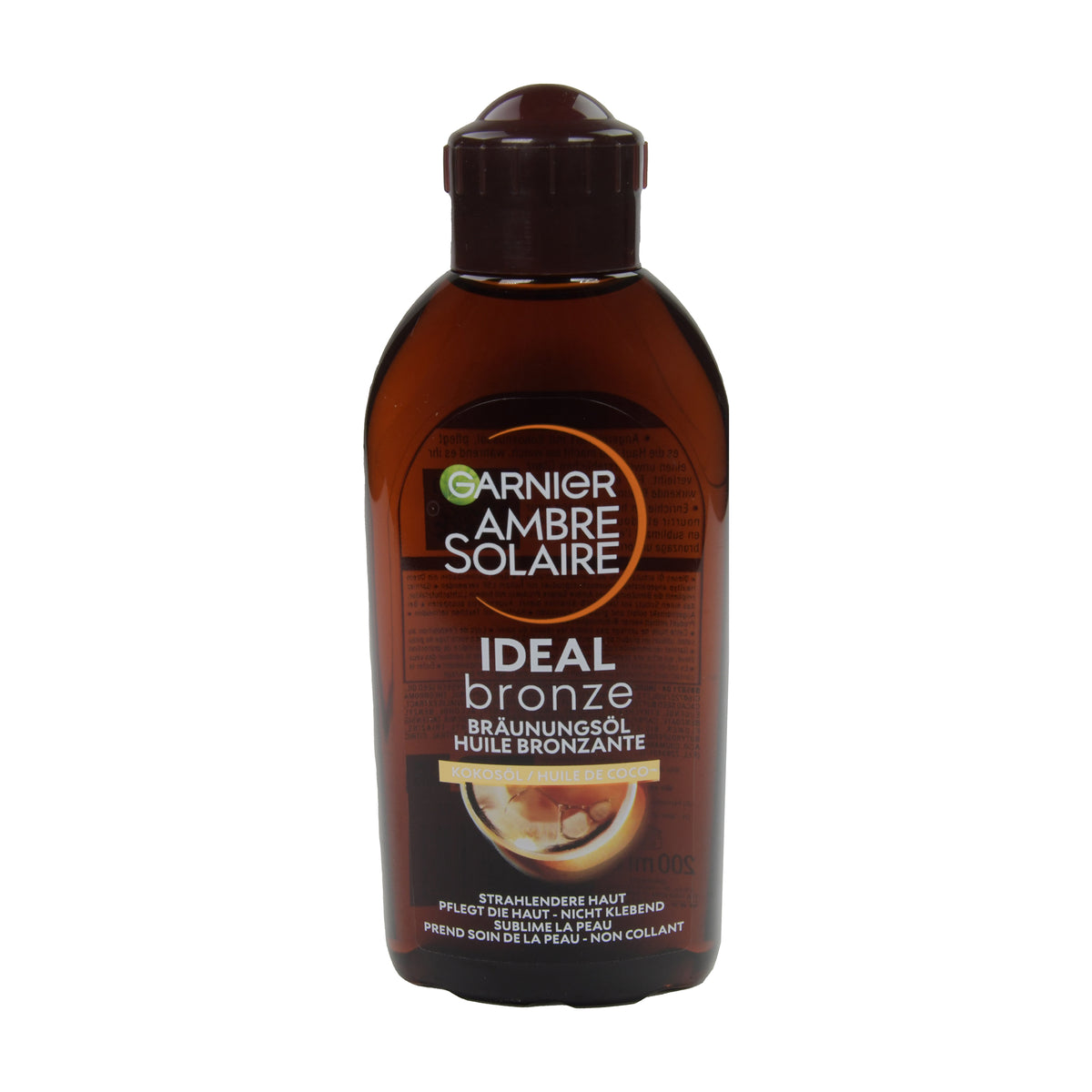 Garnier Ambre Solaire IDEAL bronze Bräunungsöl mit Kokosöl, 200 ml