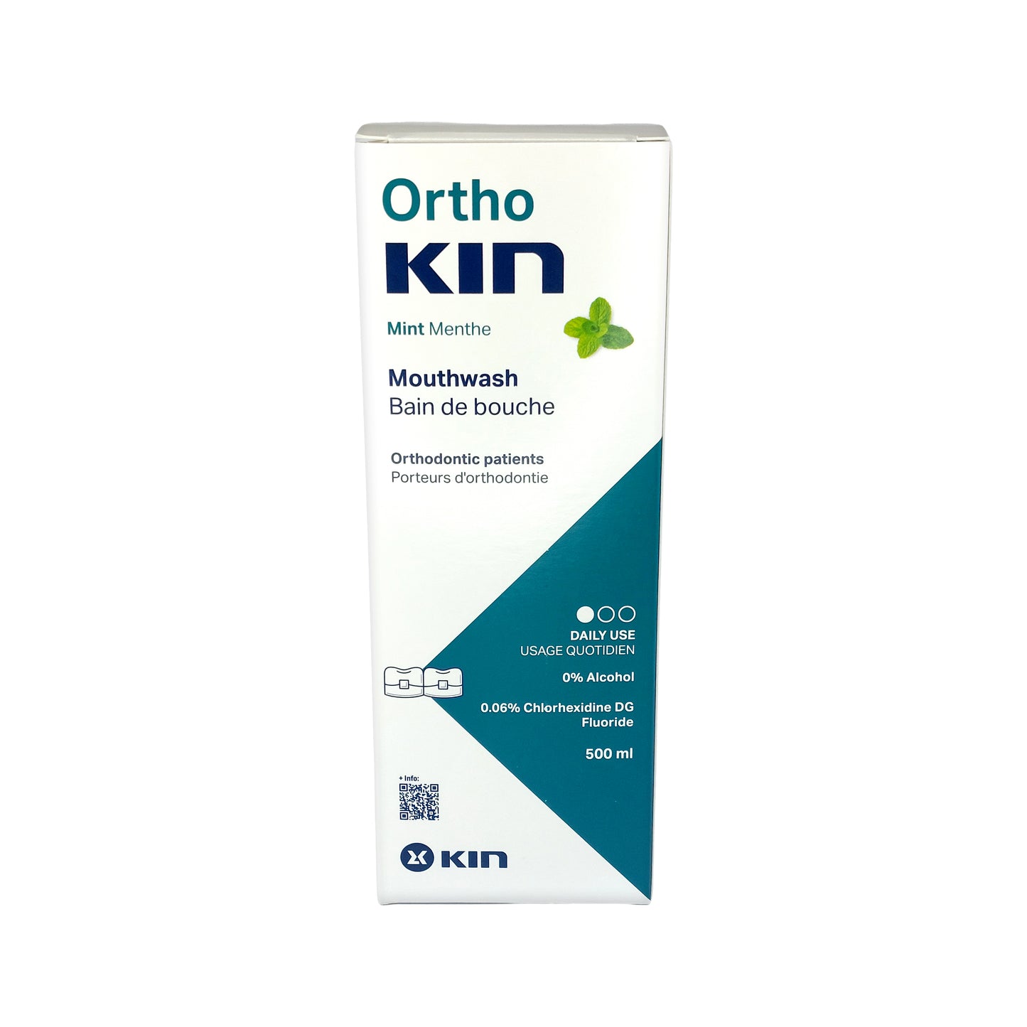 Kin Orthokin Mint Mouthwash Mundspülung Minze, 500 ml