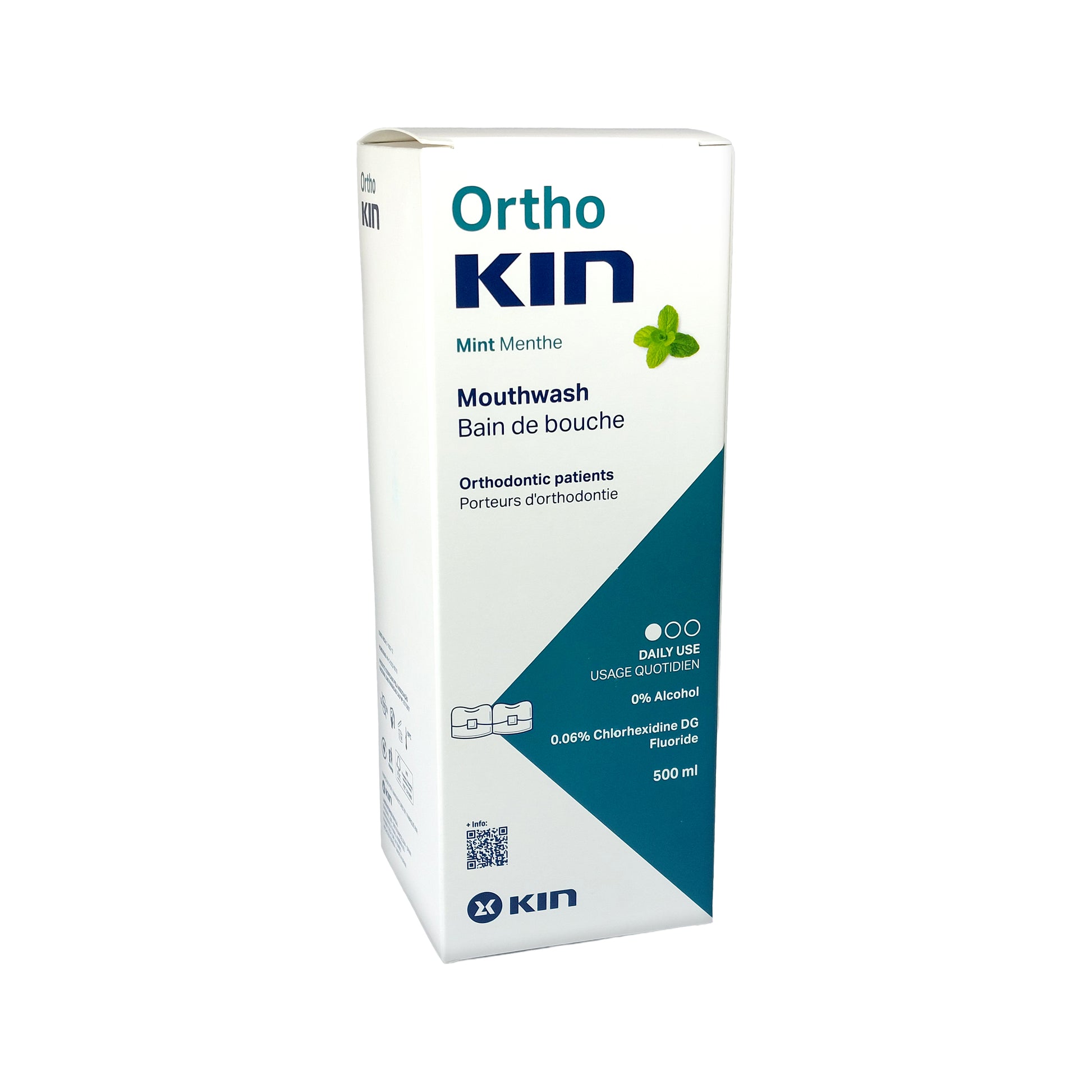 Kin Orthokin Mint Mouthwash Mundspülung Minze, 500 ml