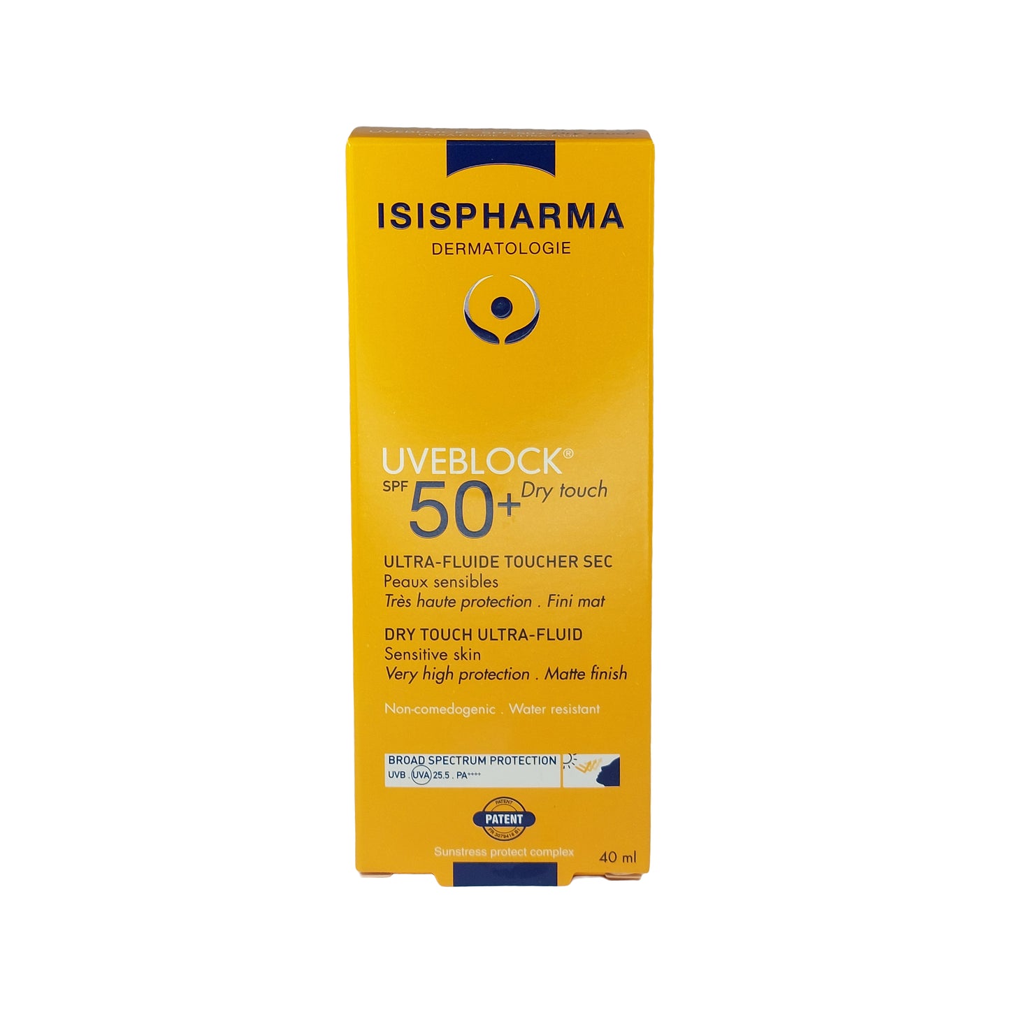 Isispharma Uveblock SPF 50+ Dry Touch Invisible Fluid, 40 ml