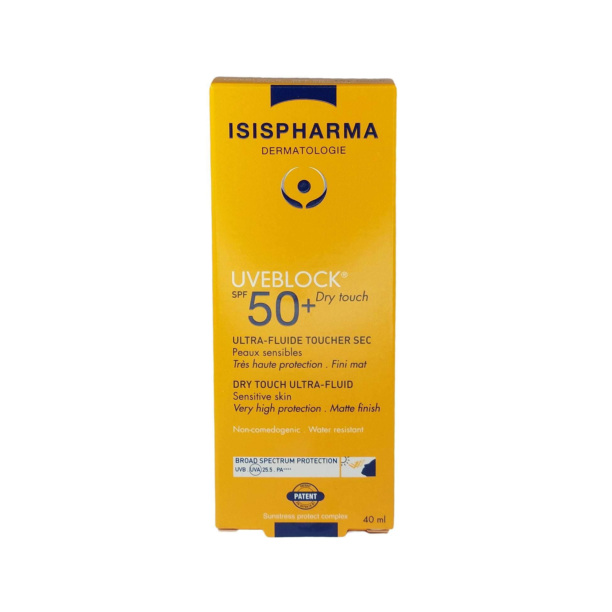 Isispharma Uveblock SPF 50+ Dry Touch Invisible Fluid, 40 ml