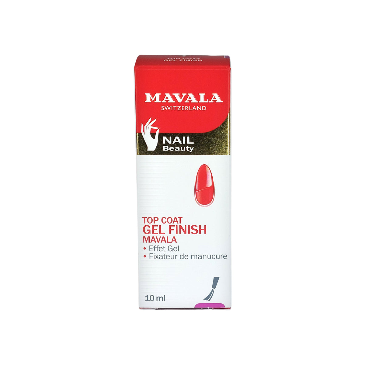 Mavala Gel Finish Top Coat Gel Effect Manicure-Fixator, 10 ml