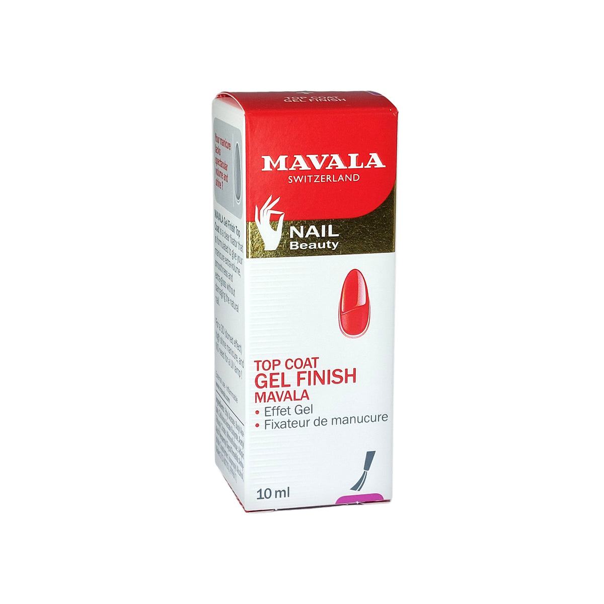 Mavala Gel Finish Top Coat Gel Effect Manicure-Fixator, 10 ml