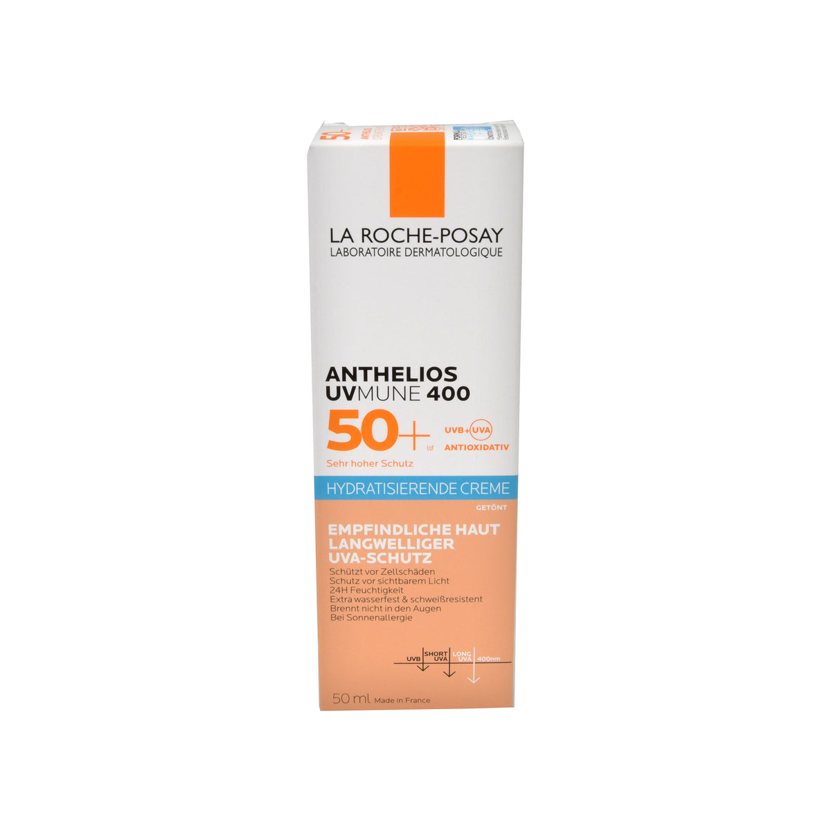 La Roche-Posay Anthelios hydratisierende Creme getönt LSF 50+, 50 ml
