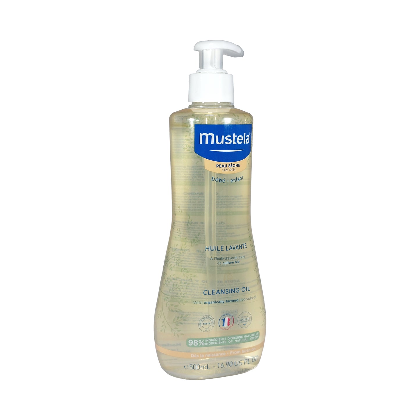 Mustela Baby Reinigungsöl mit Avocadoöl, 500 ml