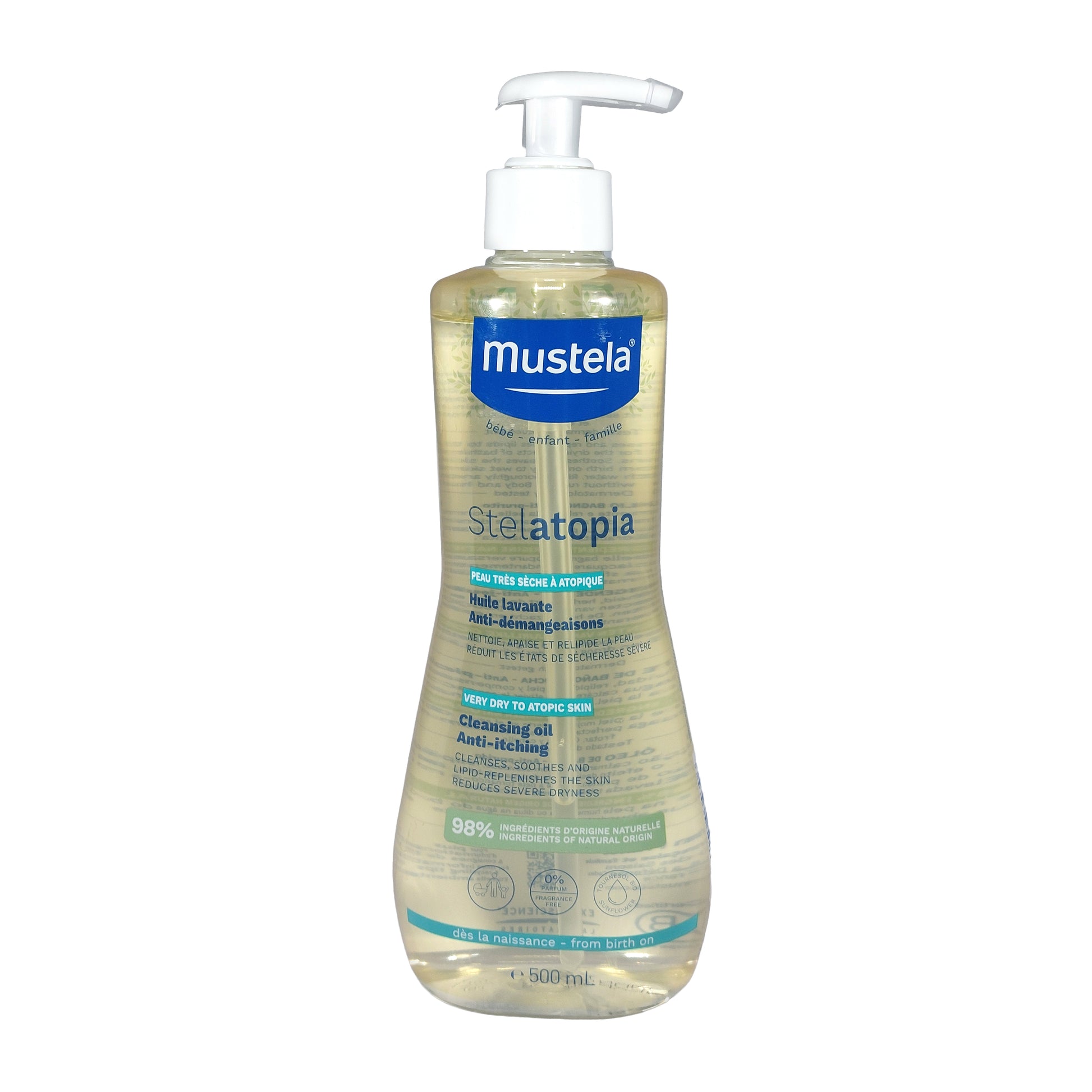 Mustela Baby Stelatopia Reinigungsöl XL, 500 ml