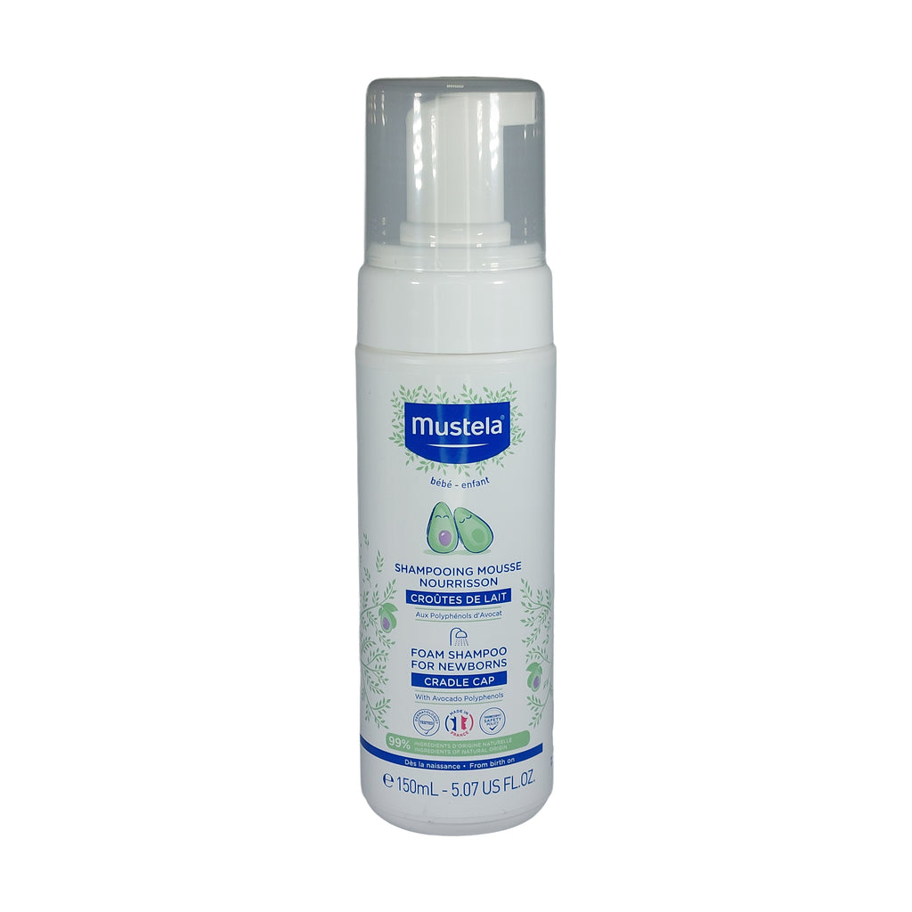 Mustela Baby Babyshampoo gegen Milchschorf mit Avocado, 150 ml