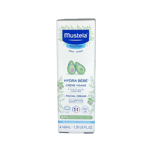 Mustela Baby Hydra Gesichtscreme mit Avocado, 40 ml