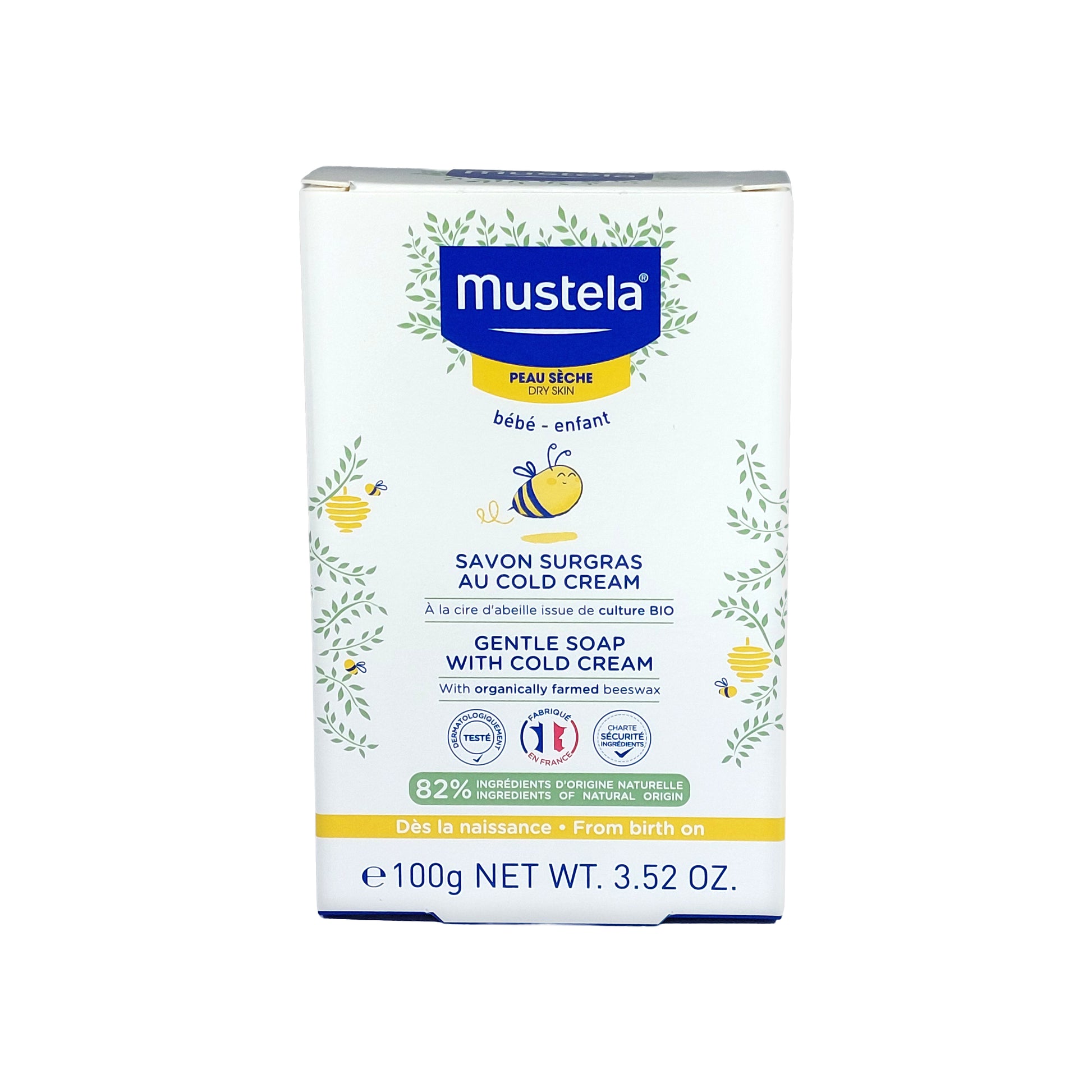 Mustela Baby Milde Seife mit Cold Cream nährend und schützend, 100 g