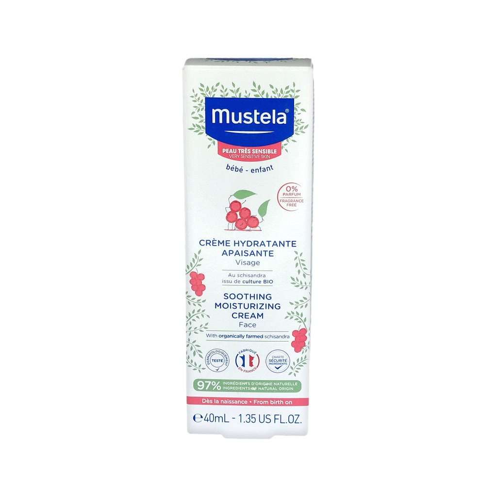 Mustela Baby Beruhigende Feuchtigkeitsspendende Gesichtscreme, 40 ml