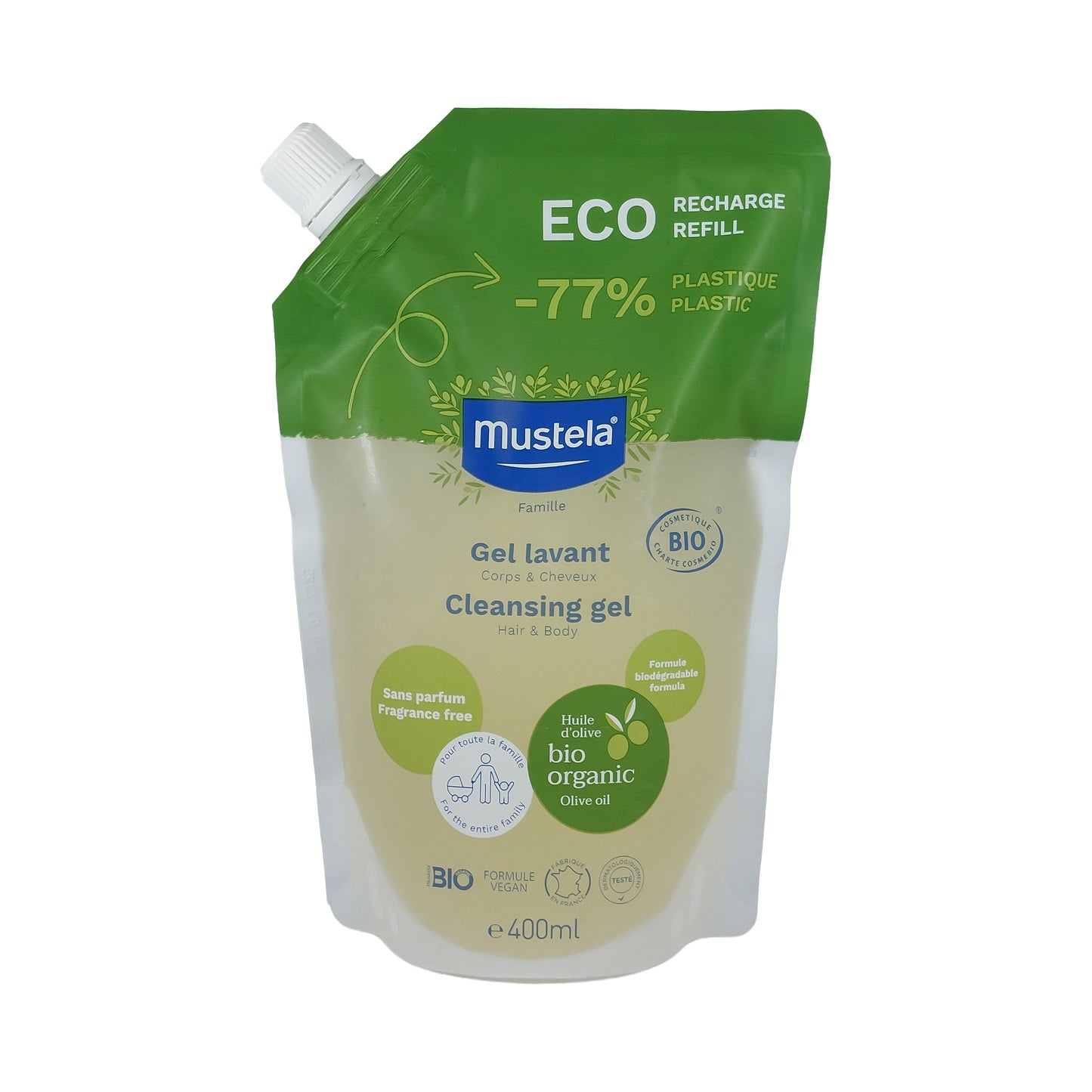 Mustela Family Eco Reinigungsgel Nachfüllpack, 400 ml