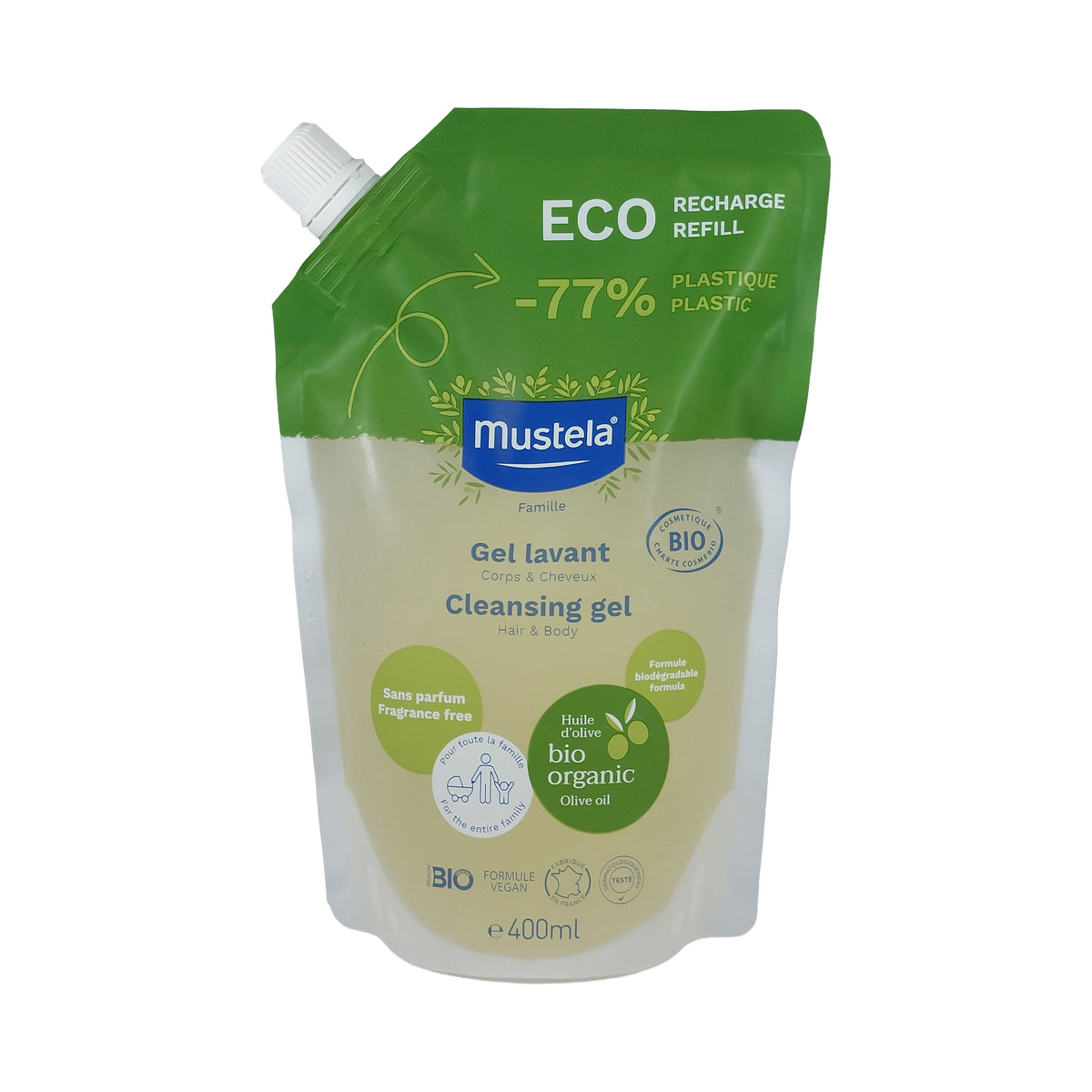 Mustela Family Eco Reinigungsgel Nachfüllpack, 400 ml