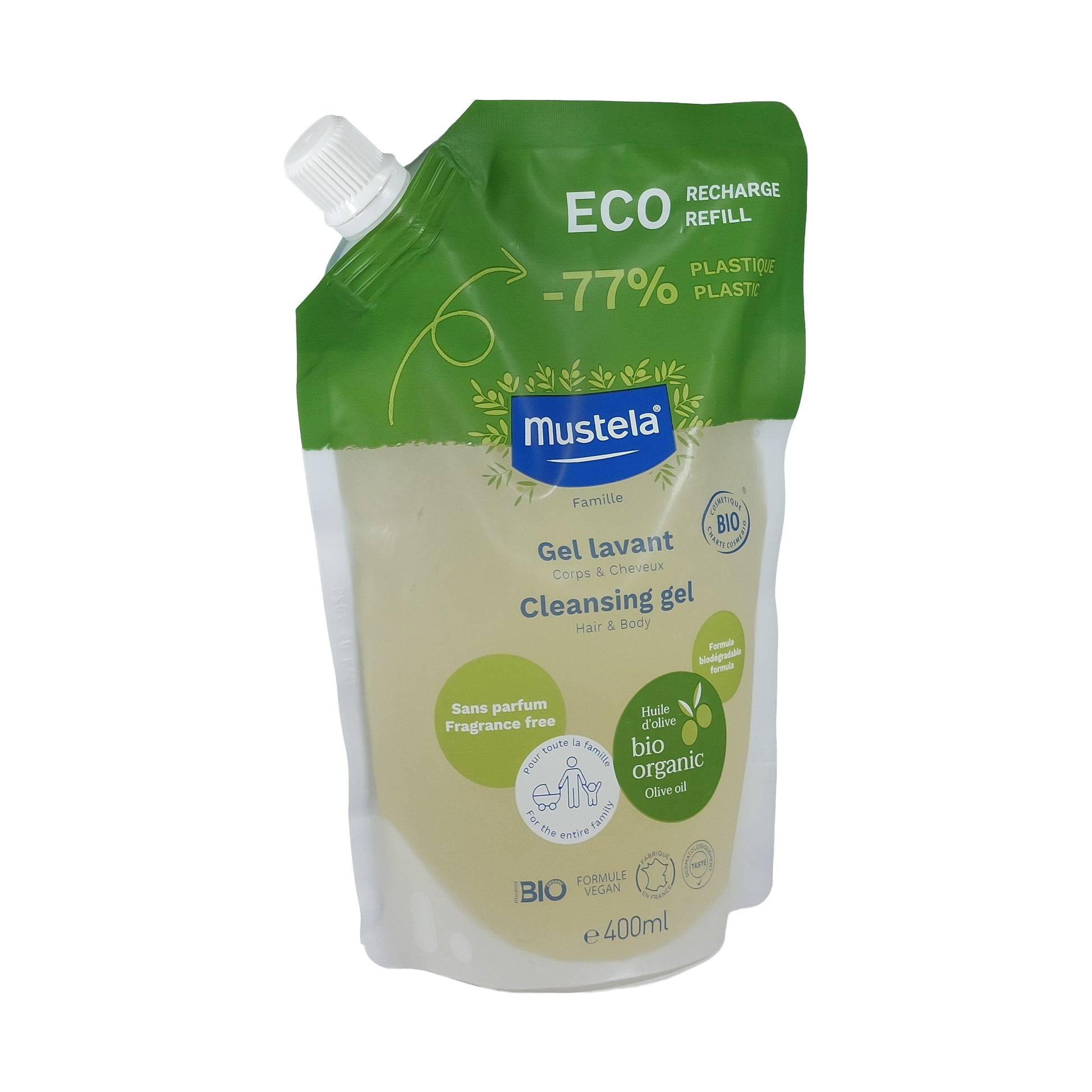 Mustela Family Eco Reinigungsgel Nachfüllpack, 400 ml