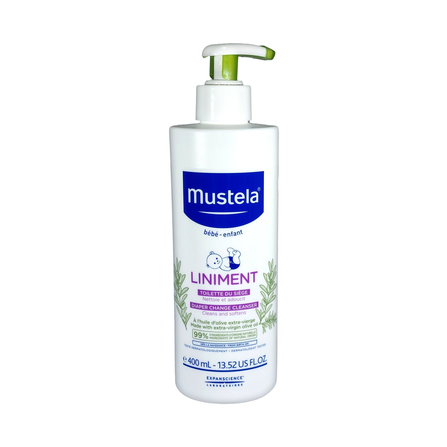 Mustela Baby Liniment Reinigungslotion für den Windelwechsel, 400 ml