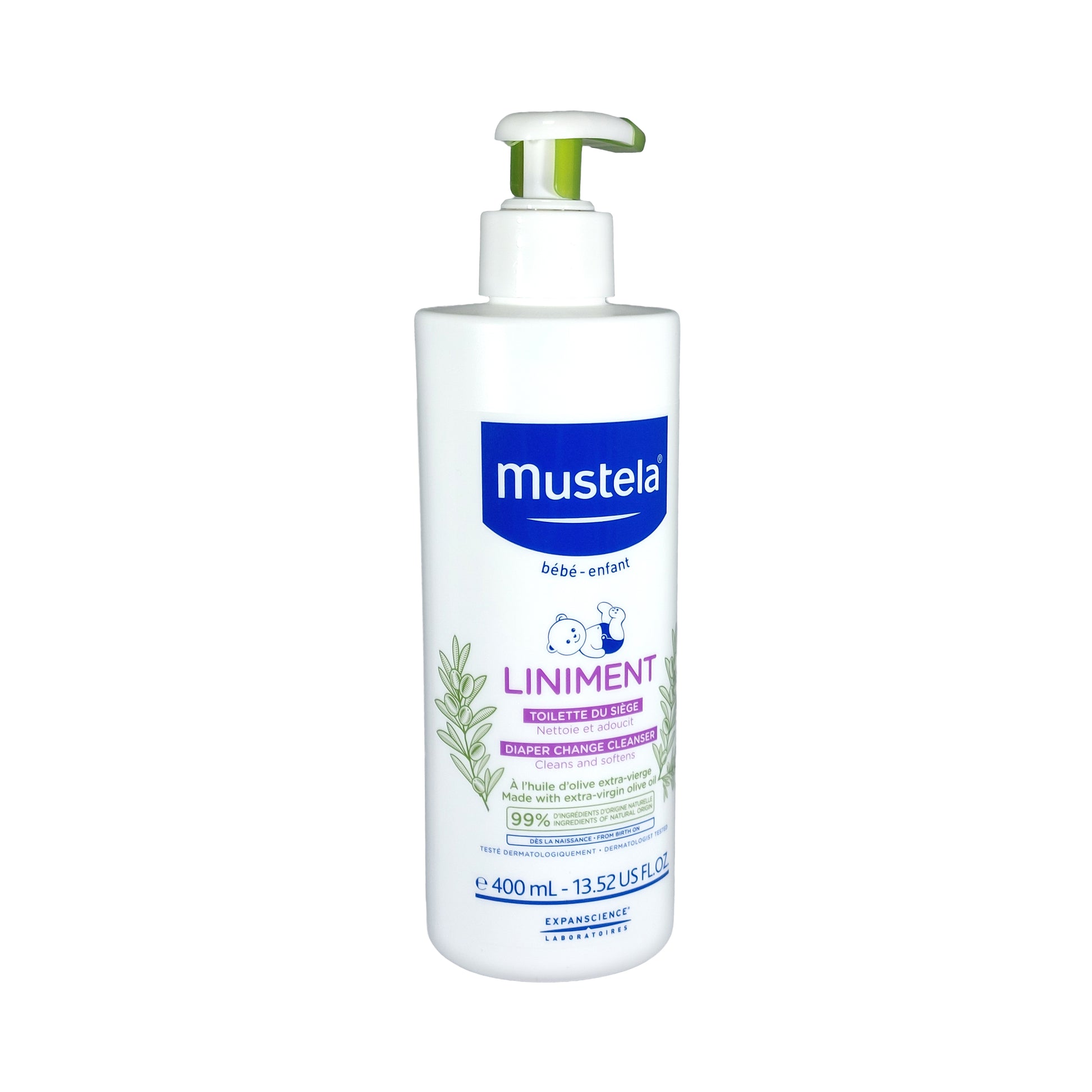 Mustela Baby Liniment Reinigungslotion für den Windelwechsel, 400 ml