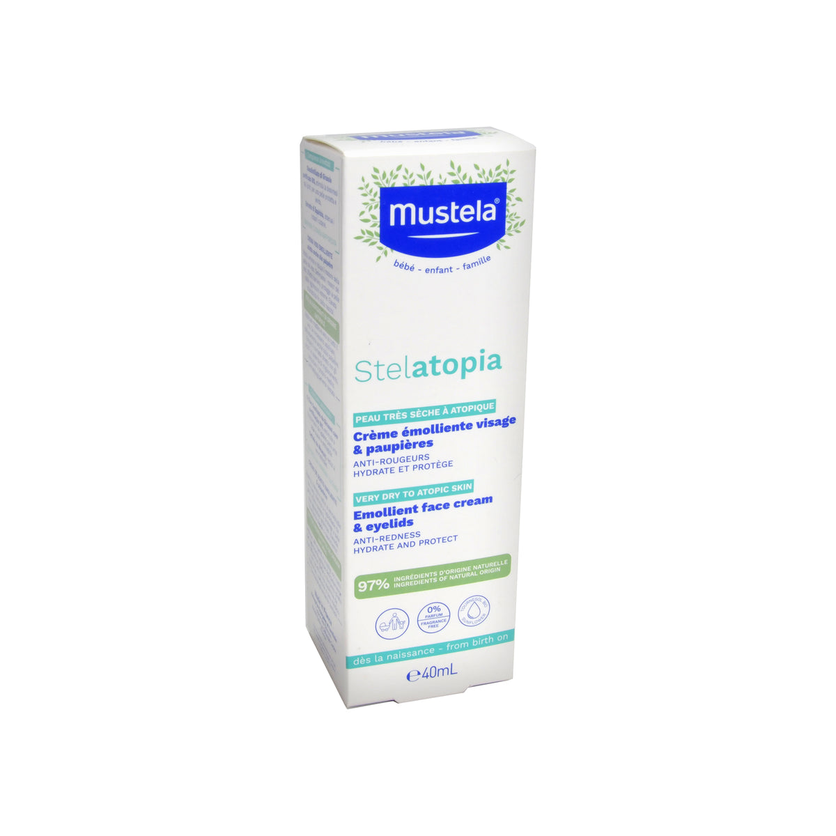 Mustela Baby Stelatopia Rückfettende Gesichtscreme, 40 ml