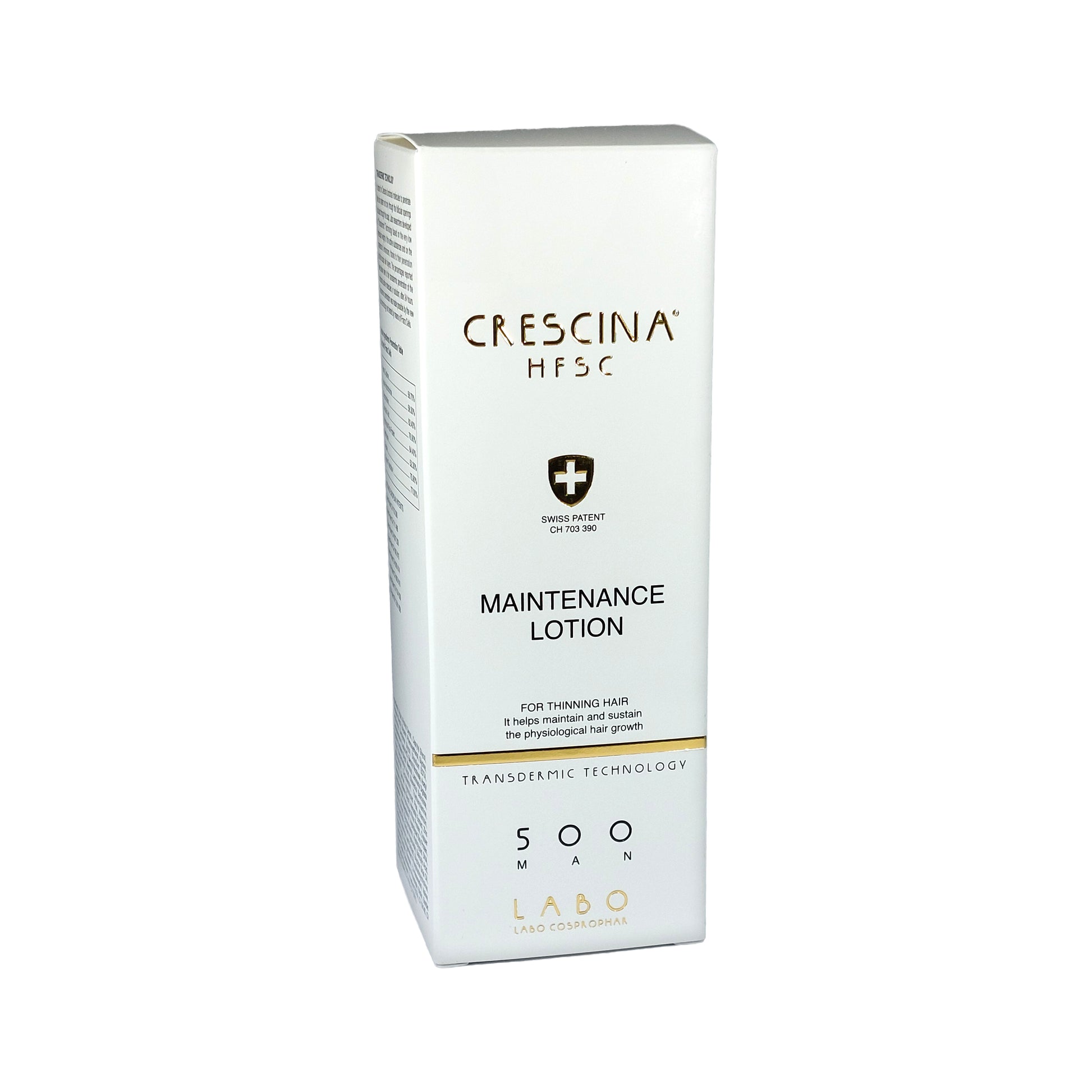Crescina HFSC Transdermic Maintenance Lotion 500 MAN For Thinning Hair, 100 ml