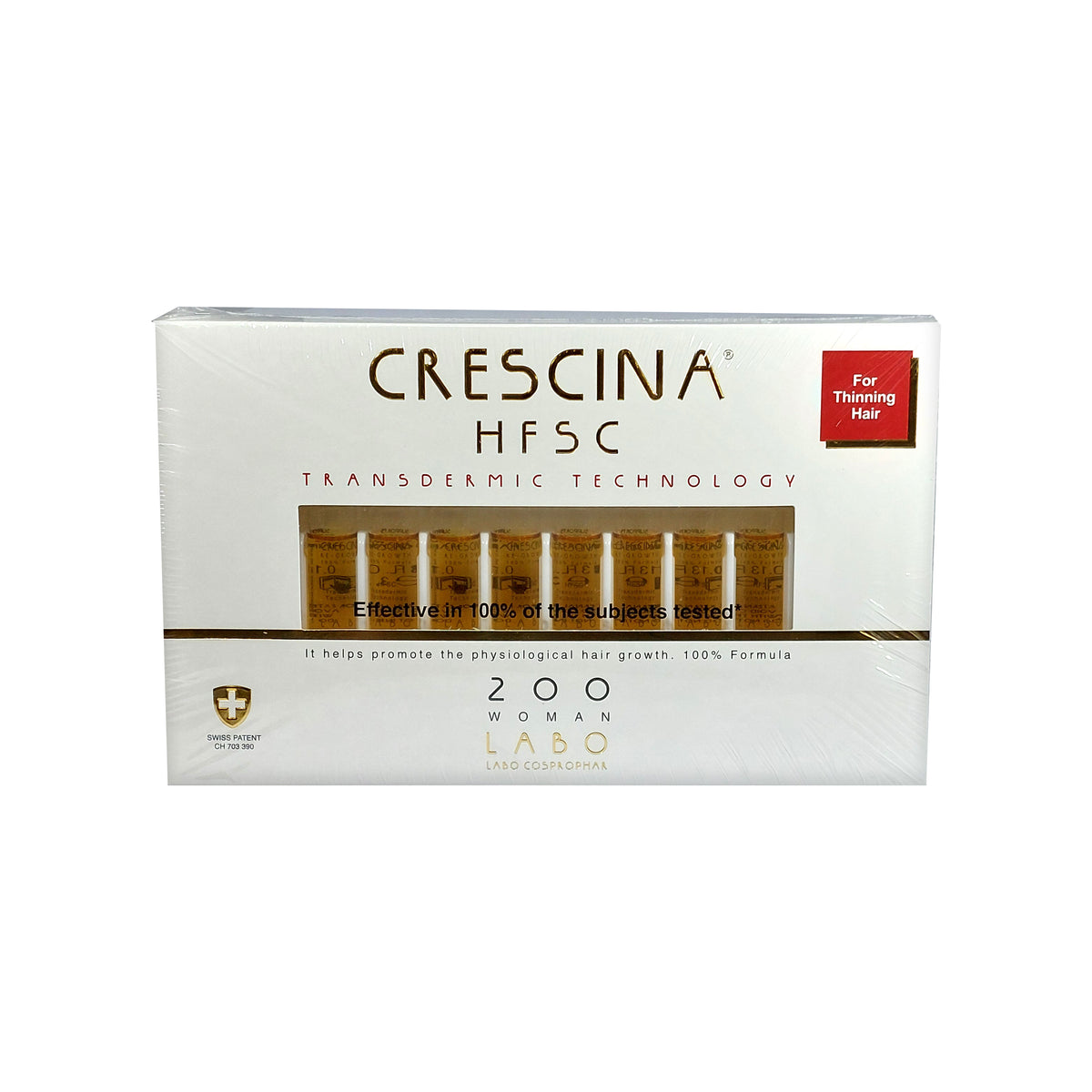 Crescina HFSC Transdermic 200 WOMAN For Thinning Hair, 20x3,5 ml