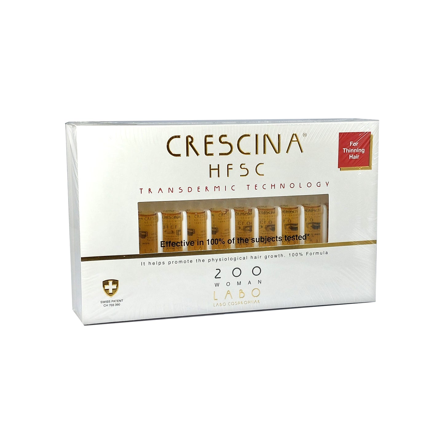 Crescina HFSC Transdermic 200 WOMAN For Thinning Hair, 20x3,5 ml