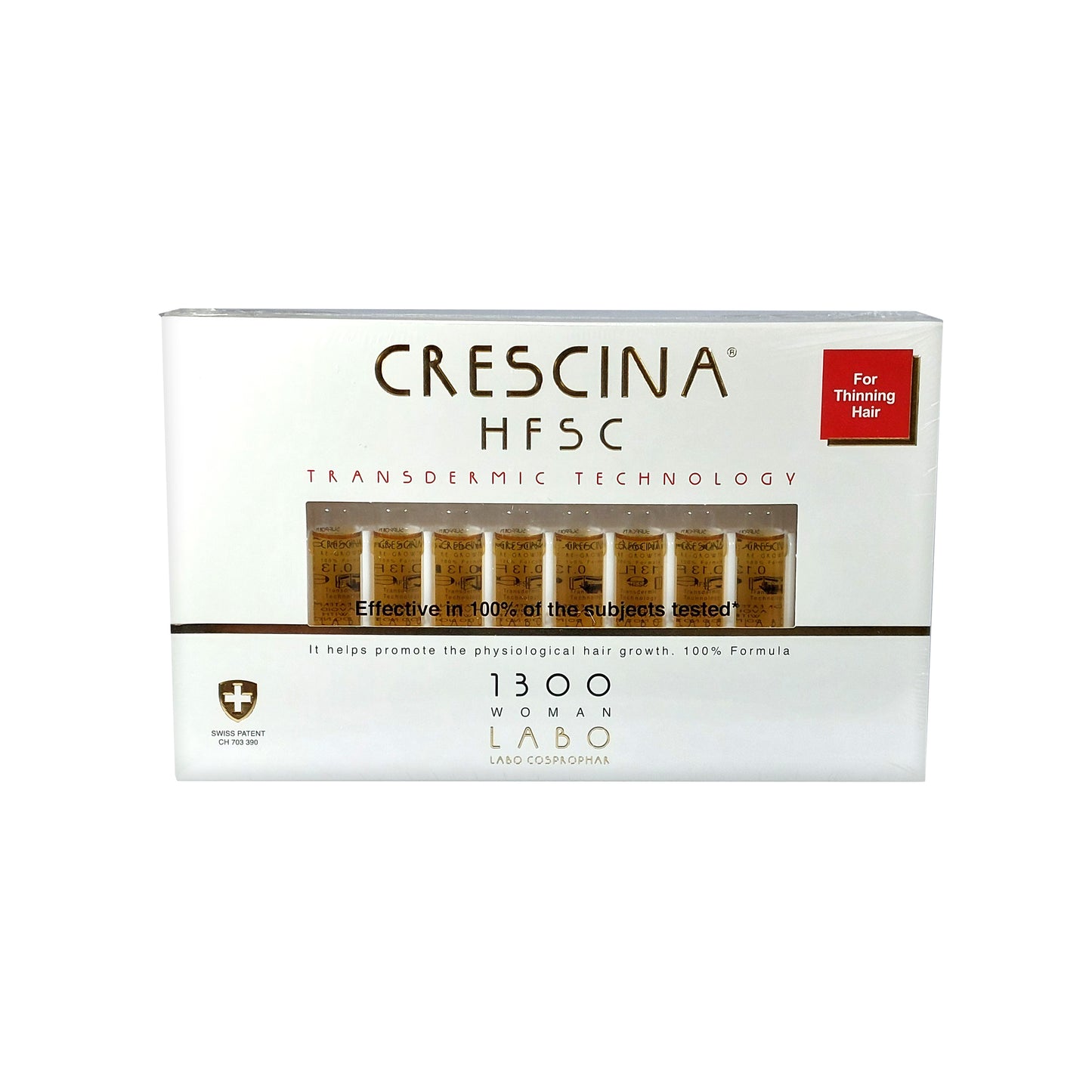 Crescina HFSC Transdermic 1300 WOMAN For Thinning Hair, 20x3,5 ml